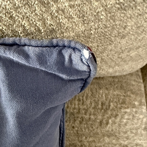 Travis Spencer Christmas Tapestry Needlepoint Teddy Bears Pillow. - Picture 6 of 8